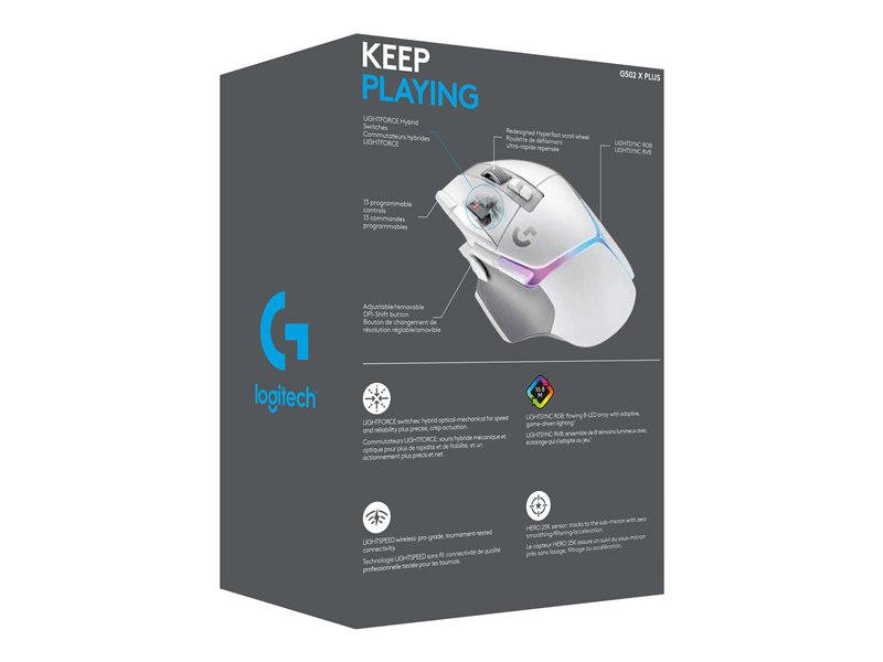 LOGI G G502 X PLUS Mouse optical — pilt 11