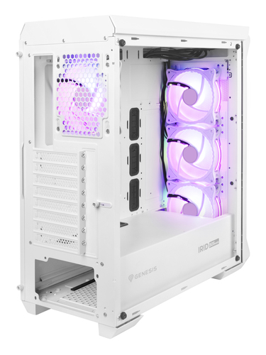 NATEC GENESIS PC case Irid 505 ARGB Wh — pilt 3