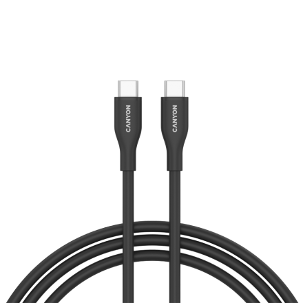 CANYON cable CC60SC10 C-C 60W 1m Silicon Black