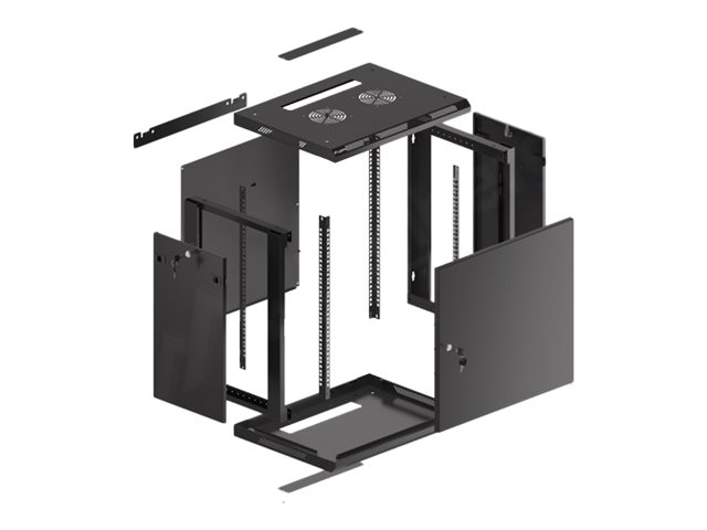 LANBERG Wall mount cabinet 19inch 12U — pilt 10