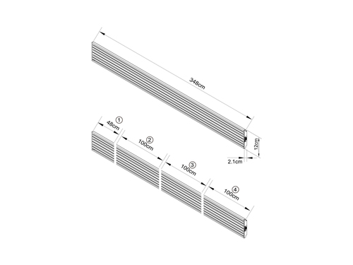 MB Pro Series Triple Screen Rail Silver — pilt 3