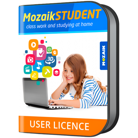 mozaWeb Premium Student 1-year license code with digital lessons