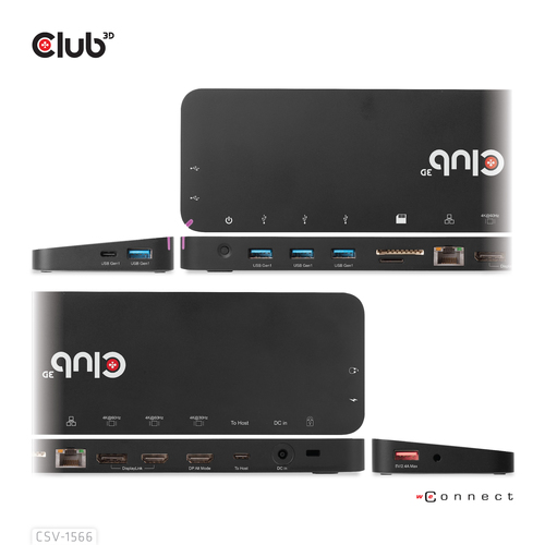 CLUB 3D CLUB 3D USB C GEN 2 DOCK — pilt 4
