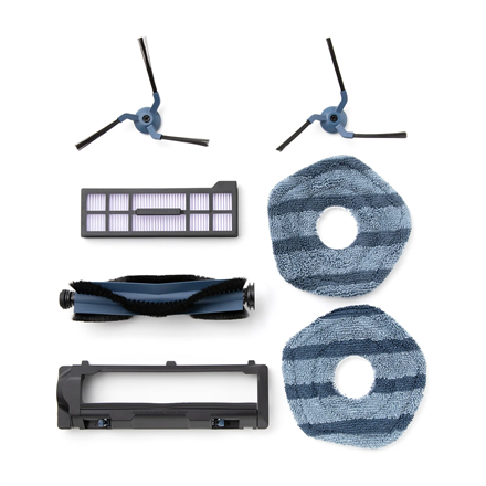 Anker Eufy | Replacement Parts Kit for eufy X10 Pro Omni Robot Vacuum, Roller Brush with Bristles and Rubber, Brush Guard, 2 Side Brushes, Washable Filter, and 2 Mop Cloths