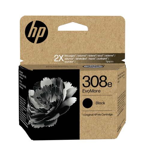 HP 308e EvoMore Black Original Ink Cart