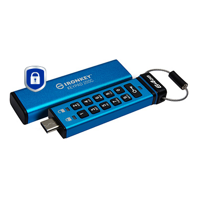 KINGSTON 64GB USB-C IronKey Keypad 200C — pilt 2