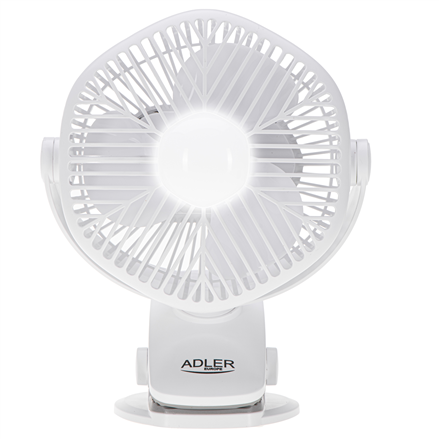 Adler Adler Rechargeable fan with clip AD 7335