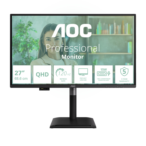 AOC Q27P4U 27inch QHD IPS 120Hz 16:9 — pilt 2