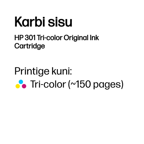 HP 301 ink color DeskJet 1050 2050 — pilt 3