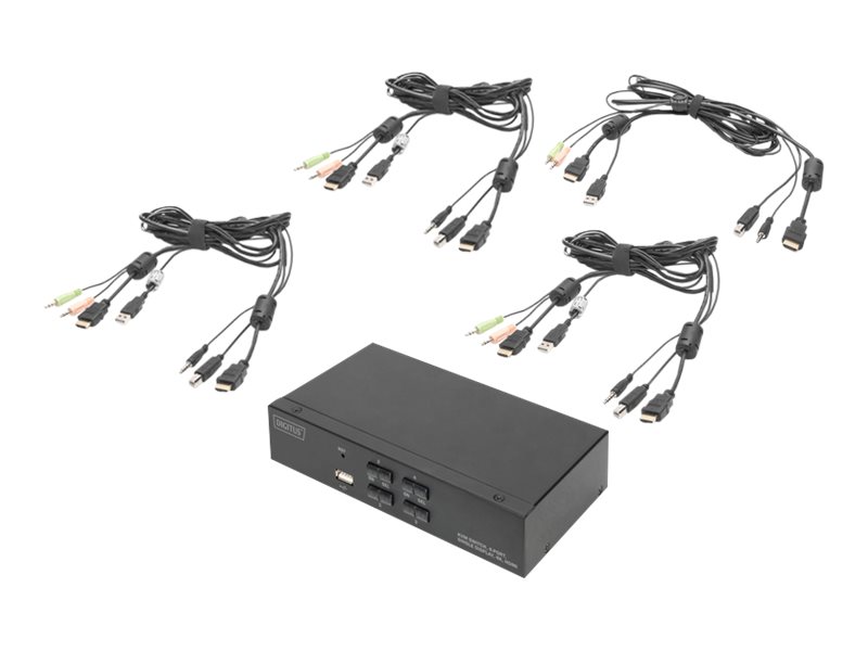 Digitus KVM Switch, 4 Port, Single Display, 4K, HDMI DS-12880 — pilt 4
