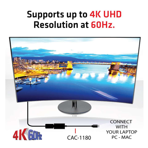 I/O ADAPTER MINI DP TO HDMI/ACTIVE M/F CAC-1180 CLUB3D — pilt 4
