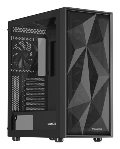 NATEC Genesis PC Case Diaxid 605F black — pilt 7