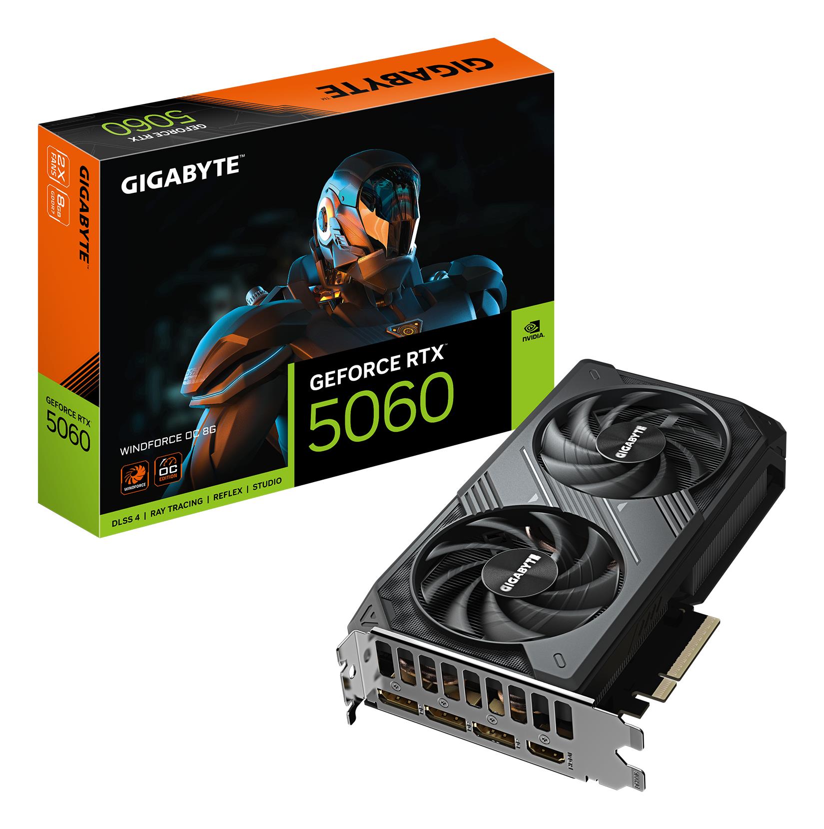 GIGABYTE Graphics Card GV-N5060WF2OC-8GD