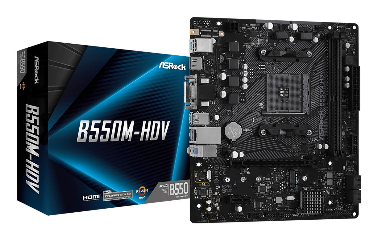 ASROCK AMD B550 B550M-HDV