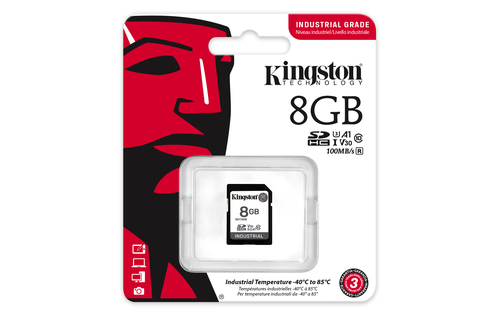 KINGSTON 8GB SDHC Industrial C10 UHS-I — pilt 3