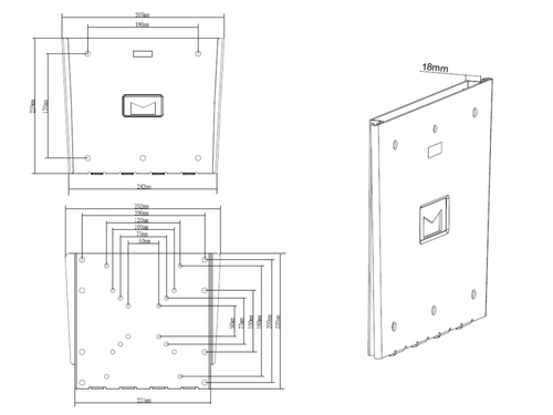 MB WALLMNT III BL VESA50-200 30KG 15-40i — pilt 14