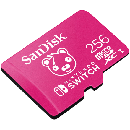 SANDISK 256GB microSDXC UHS-I card for Nintendo Switch, Fortnite Edition, 100MB/s read; 90MB/s write