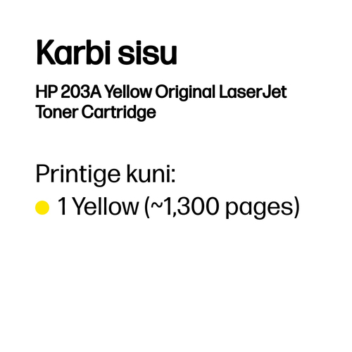 HP 203A Original Yellow LaserJet Toner — pilt 3