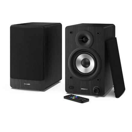 Sharp Sharp CP-SS30 Bookshelf Speakers, Black CP-SS30(BK)