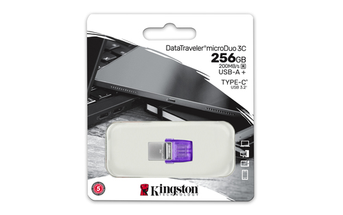 MEMORY DRIVE FLASH USB3.2/256GB DTDUO3CG3/256GB KINGSTON — pilt 5