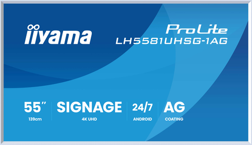 IIYAMA LH5581UHSG-1AG 55inch UHD VA ELED — pilt 2