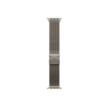 APPLE 49mm Natural Titanium Milanese Loop - Medium | Apple