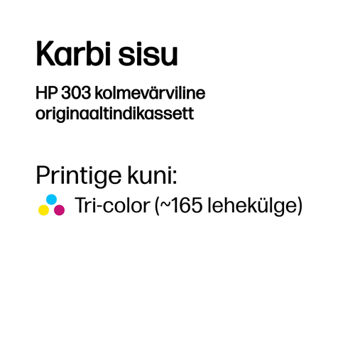 HP 303 Tri-color Original Ink Cartridge — pilt 3