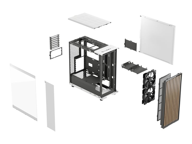 FRACTAL DESIGN North Chlk White TG Case — pilt 2
