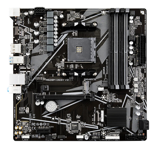 Gigabyte A520M DS3H V2 AM4 DDR4 Micro ATX MB A520M DS3H V2 — pilt 4