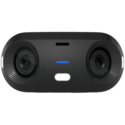 UBIQUITI UVC-G6-180-W Indoor/outdoor dual sensor 16MP 20 FPS PoE+ camera, with a Multi-TOPS AI Engine and panoramic 180 coverage