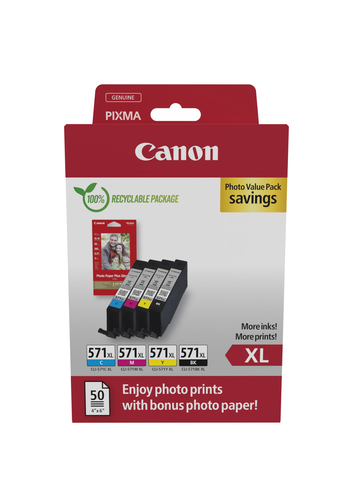CANON CLI-571XL Ink Cartridge C/M/Y/BK