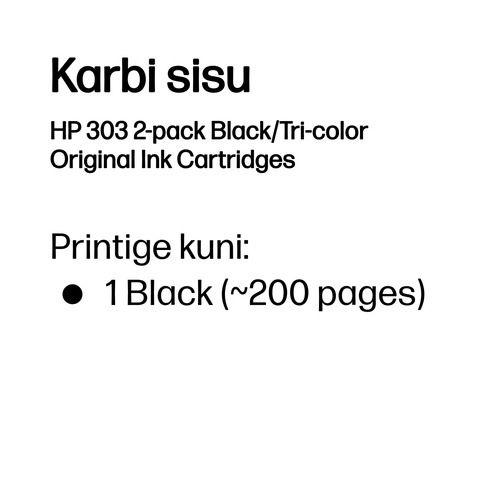 HP 303 Black/Tri - Color Original Ink — pilt 3