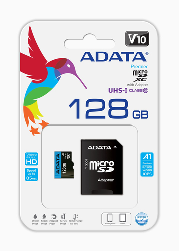 ADATA 128GB Micro SDXC V10 85MB/s + ad. — pilt 4