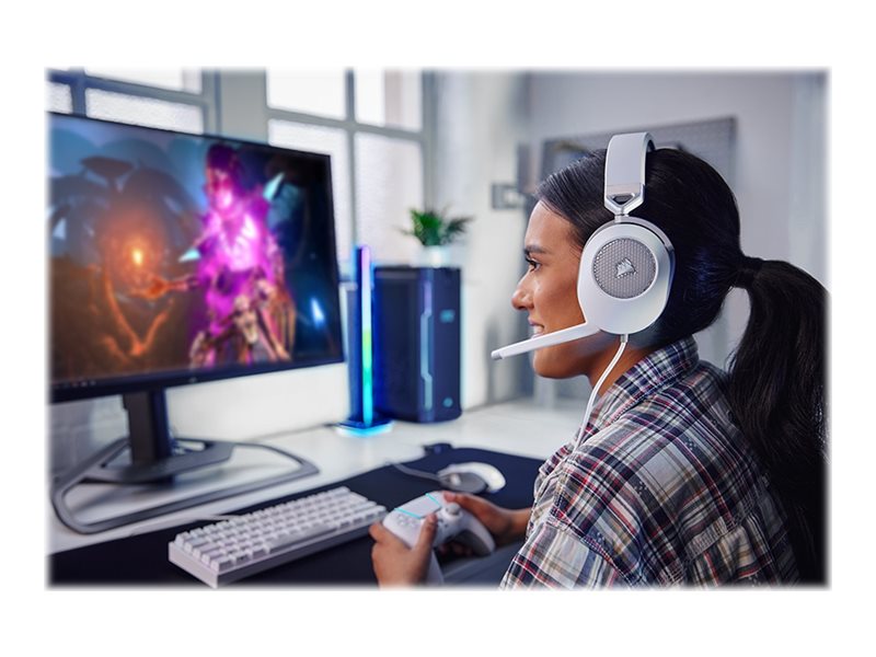 CORSAIR HS65 Surround Headset White EU — pilt 2