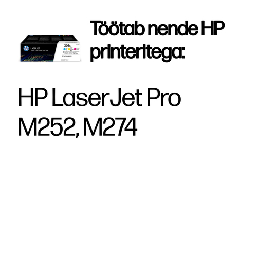 HP 201X LaserJet Toner Cartridges CMY 3p — pilt 2