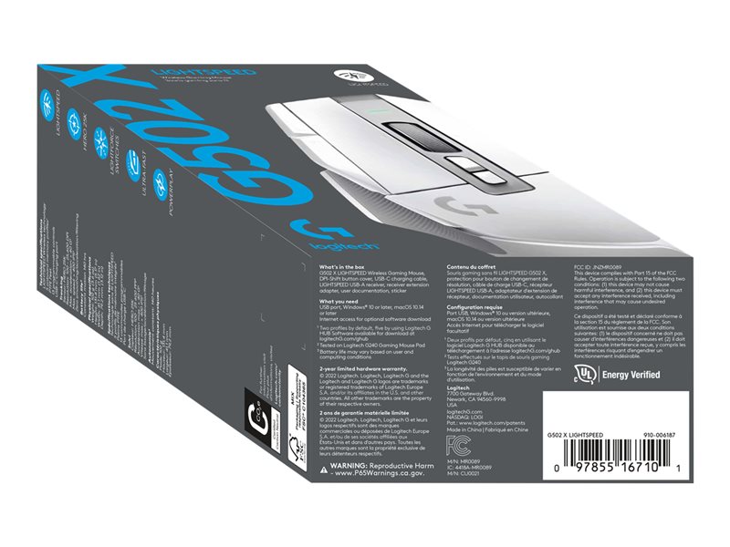 LOGI G G502 X LIGHTSPEED Mouse optical — pilt 5