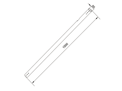 MB Pro Series Extension Pipe 1.5m Black — pilt 2