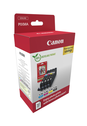 CANON CLI-526 Ink Cartridge C/M/Y/BK — pilt 2