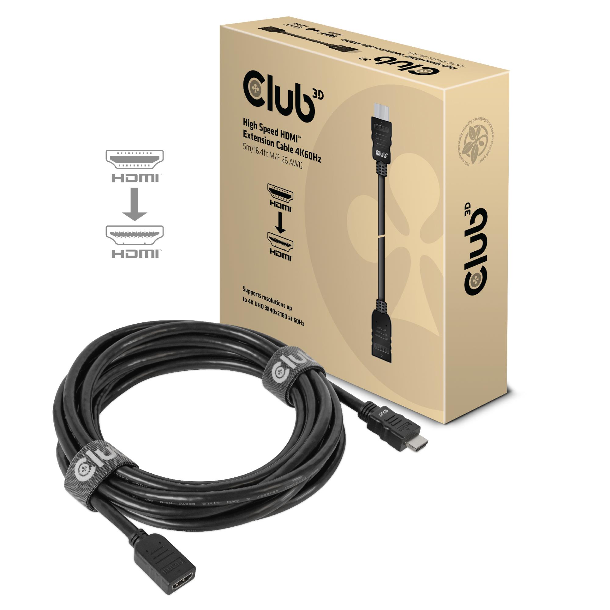 CLUB 3D High speed HDMI 4K60HZ M/F
