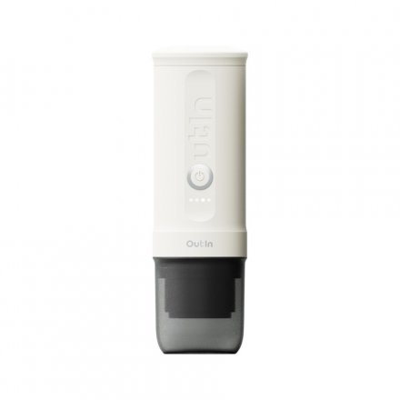 OUTIN Nano Espresso Machine, model OTEM-01, color Pearl White