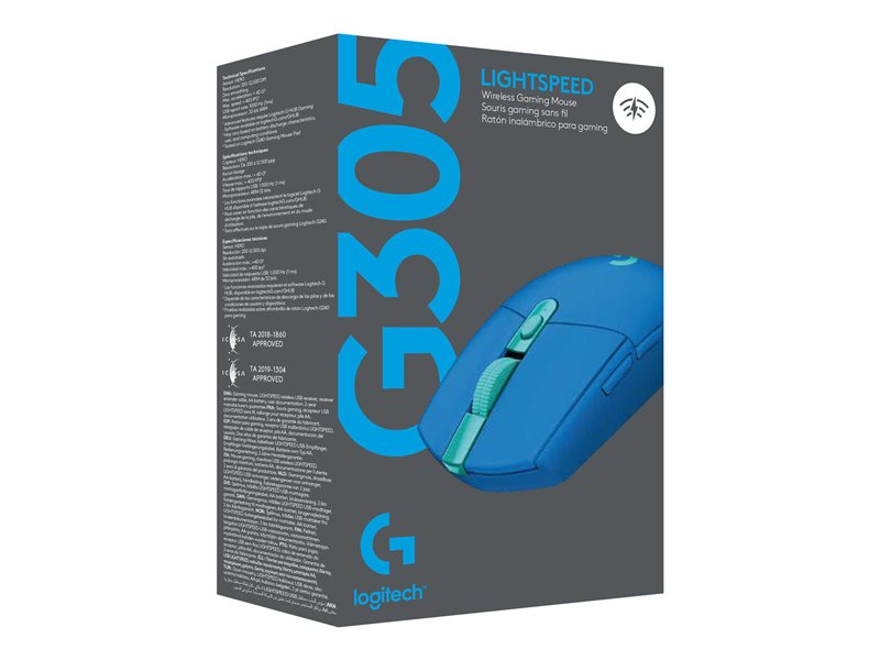 LOGI G305 LightSpeed Wirel Mouse blue — pilt 10