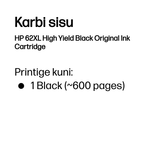 HP 62XL Black Ink Cartridge Blister — pilt 3