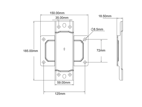 MULTIBRACKETS Pole Clamp Plate — pilt 6