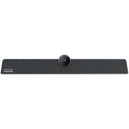 Camera + Speaker BAR: 120˚wide angle, 4k, 1200W camera,5x digital zoom, 6 array MEMS microphone, 8m pickup distance