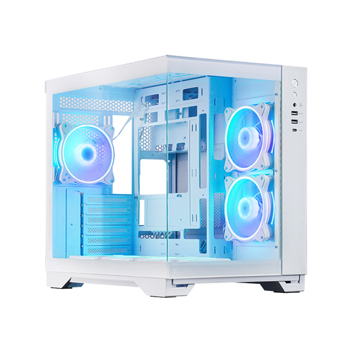 CHIEFTEC VISIO WHITE dual-chamber TG ATX