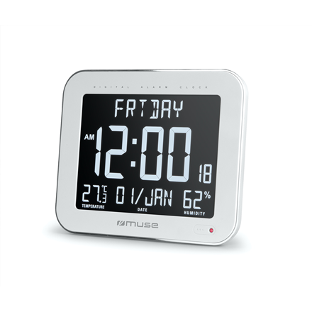 Muse Wall Clock with Alarm Function M-090 WMC
