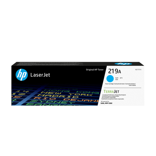 HP 219A Cyan Org LJ Toner Cartridge