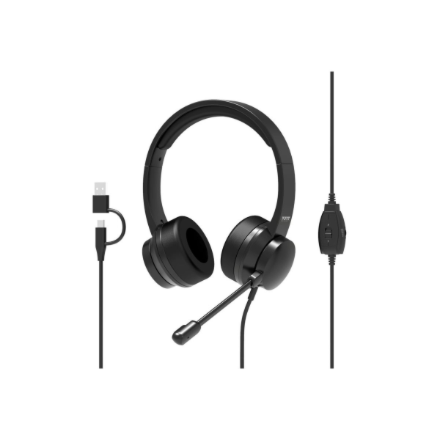 PORT CONNECT USB Comfortable Stereo Office Microphone Headset 901605