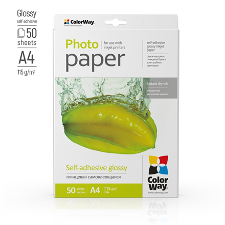 ColorWay Self-adhesive Photo Paper PGS1158050A4