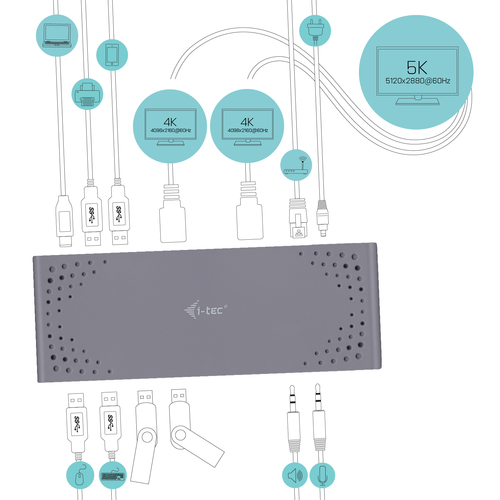 I-TEC USB 3.0/USB-C 5K Dualdock — pilt 6